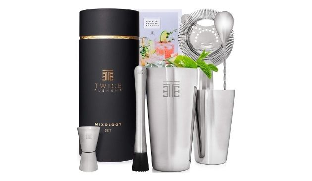 Twice Element cocktail shaker