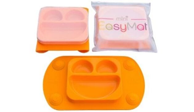 EasyMat迷你便携式婴儿吸盘带盖子
