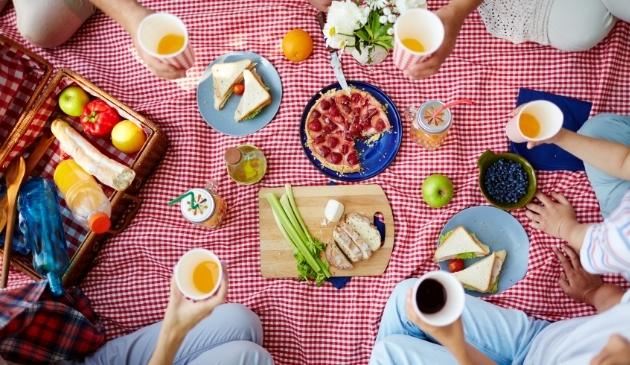 Family picnic blanket