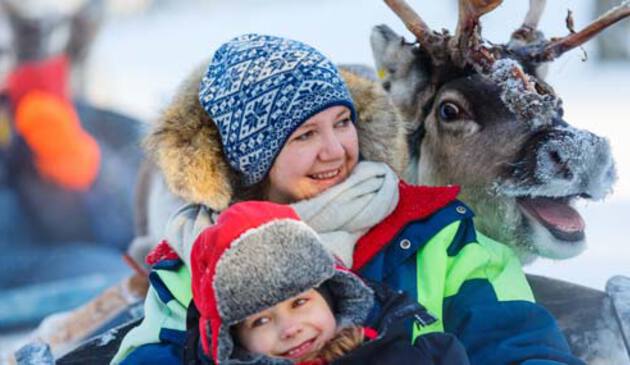 Family in Lapland