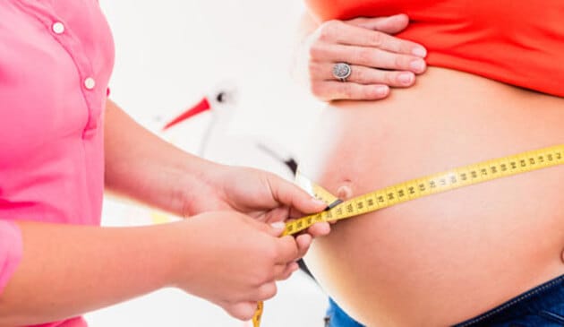 Measuring a baby bump