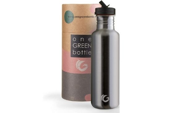One greene water bottle