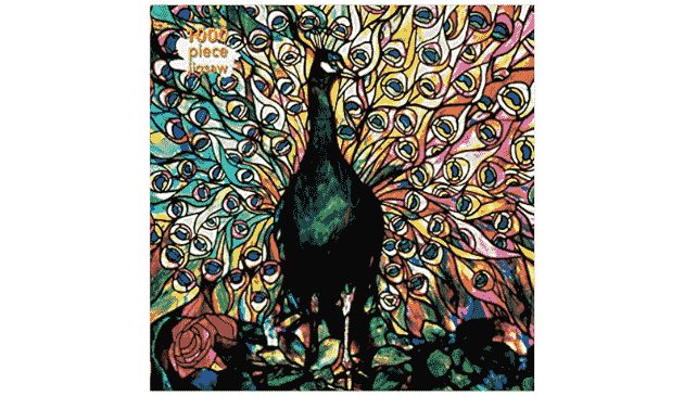 Louis Comfort Tiffany: Displaying Peacock jigsaw