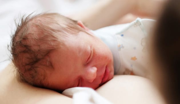 Baby breastfeeding