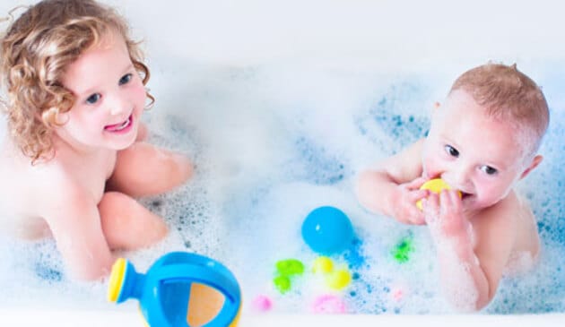 Children in the bath