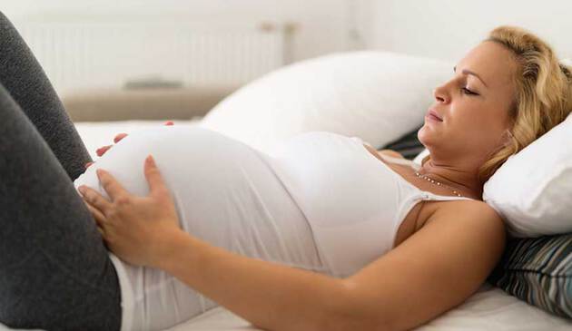 Woman in early labour