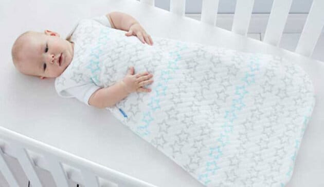 baby in a cot