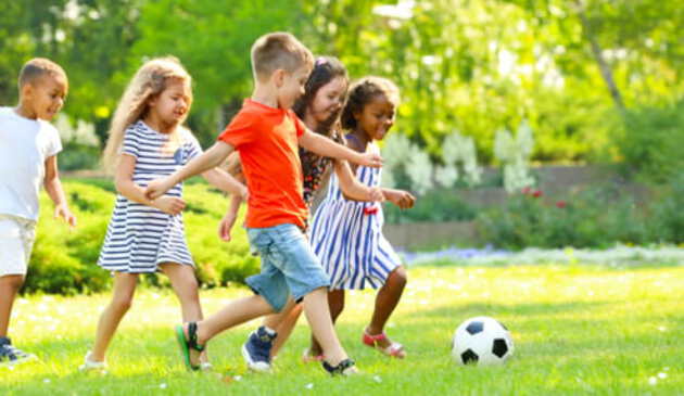 Kids Playing Football