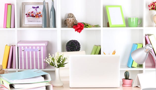 Organised shelves