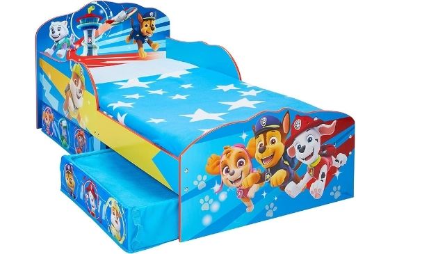 Paw patrol themed toddler bed