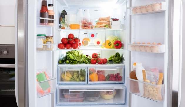 stocked fridge
