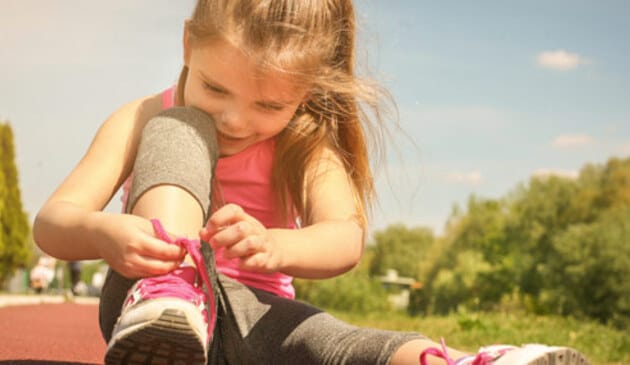 Tying Shoe laces