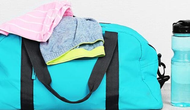 Blue hospital bag
