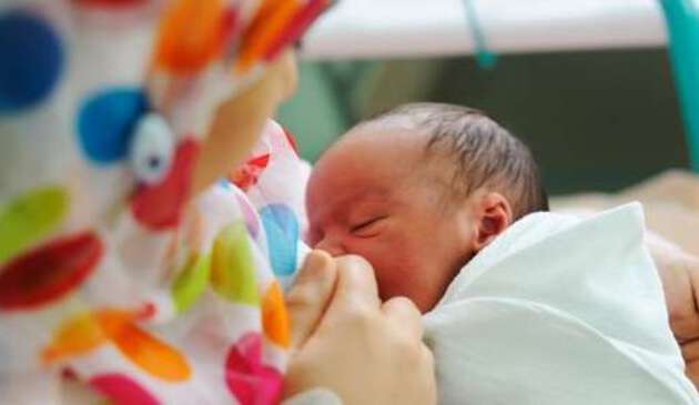 Baby breastfeeding