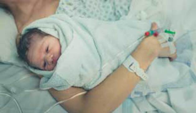 Newborn hospital blanket