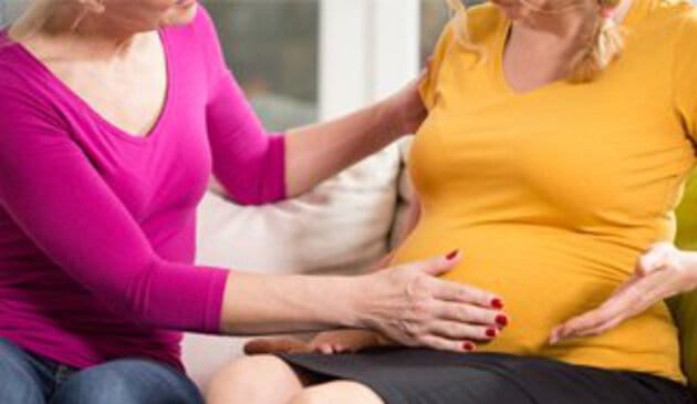 Pregnant women with mother